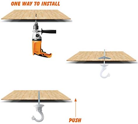 Hotop 6-Piece Ceiling Hooks Heavy Duty
