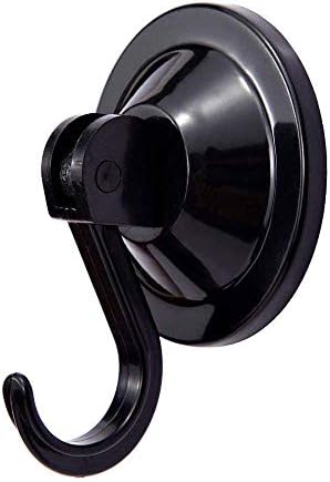 Suction Cup Hooks 20 lb Capacity Set of 4 Black