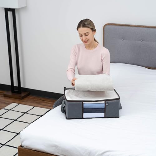 VENO 3 Pack Medium Storage Bags with Clear Window and Reinforced Handles