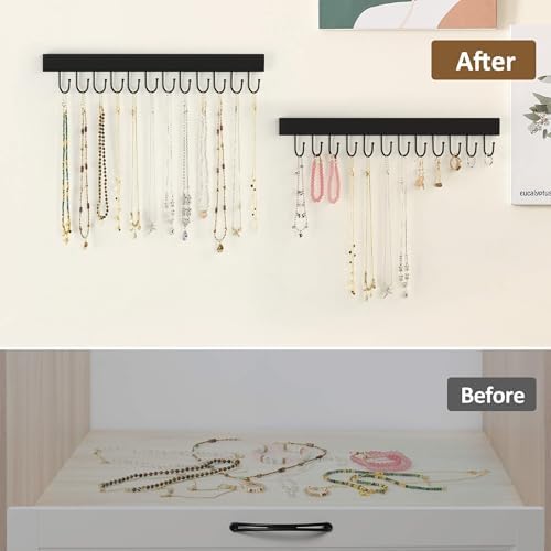 ZEDODIER 2 Pack Wall-Mount Jewelry Organizer Set