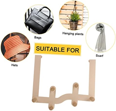 Wooden Door Hooks for Hanging Storage and Organization
