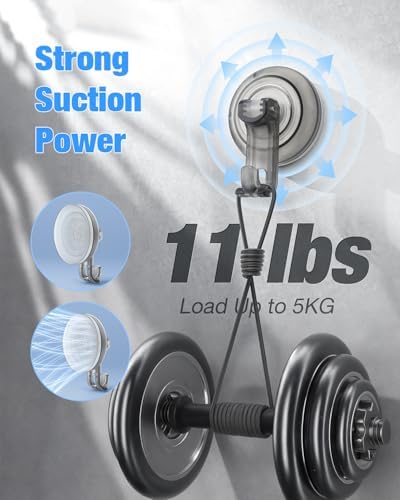 JOTPE Heavy Duty Suction Cup Hooks for Shower Kitchen Glass