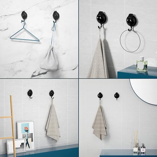 Heavy Duty Vacuum Suction Cup Hooks 2 Pack