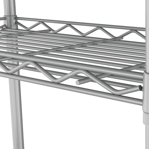 HOMEFORT 5-Tier Metal Storage Shelving Unit in Grey