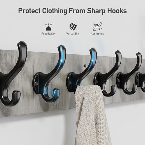 Tatub 386 Inch Farmhouse Coat Rack with 10 Hooks