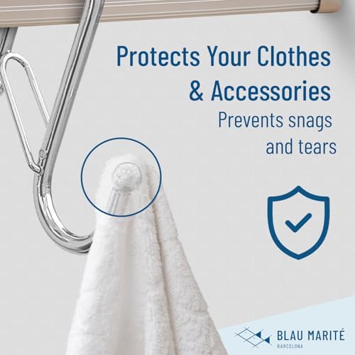 10-Pack Silver S Hooks with Safety Buckle