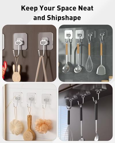Uniclife 10 Pcs Heavy Duty Wall Hooks
