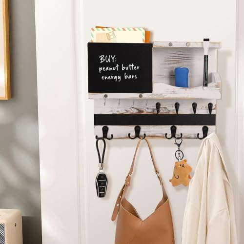 Rustic Key and Mail Holder for Wall