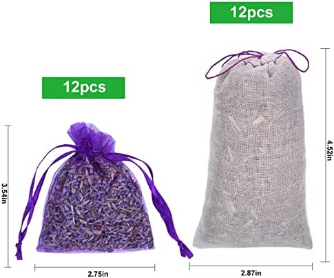 24 Pack Moth Repellent with Cedar and Lavender Sachets for Closets and Drawers