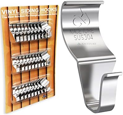 NACETURE Vinyl Siding Hooks 30 Pack Heavy Duty