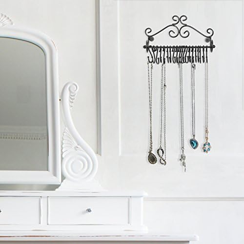 MyGift Set of 2 Wall Mounted Jewelry Organizers