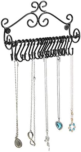 MyGift Set of 2 Wall Mounted Jewelry Organizers