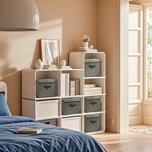 4Pack Large Storage Bins with Lid Grey