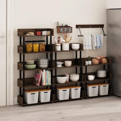 Furinno 3-Tier Display Rack with Back and Side Panel
