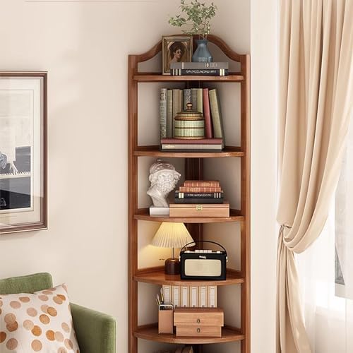 WHYATT Red Corner Storage Shelf Unit