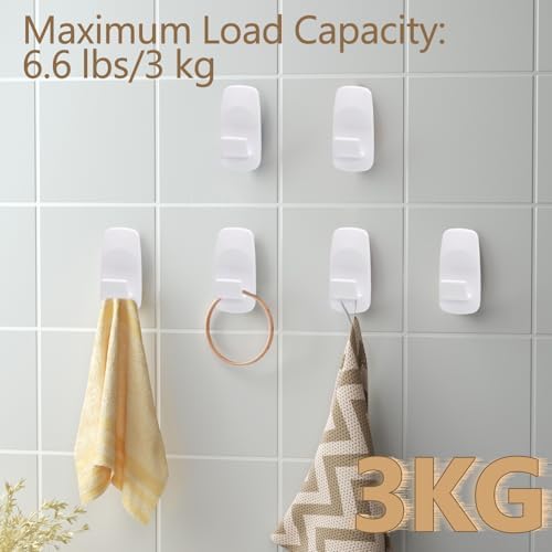 4 Pack Jumbo Utility Hooks with 12 Adhesive Strips