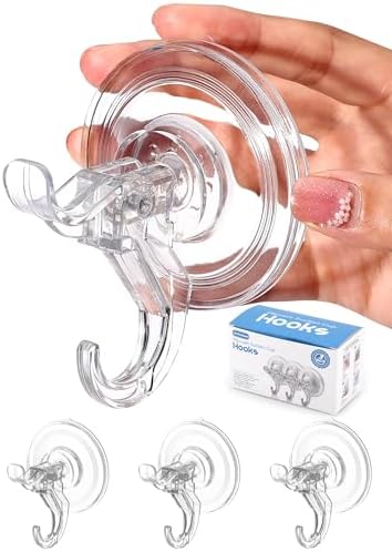 Antimbee 3 Pack Suction Cup Hooks for Home Organization