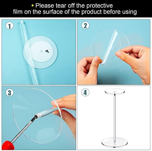 Chunful 4 Set Acrylic Hat Stand Display Rack