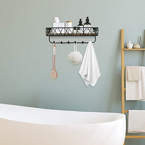 Wall Mounted Key and Mail Holder with Shelf