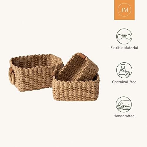 LA JOLIE MUSE Wicker Baskets for Organizing and Decor