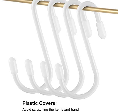 Hotop 36pcs Heavy Duty S Hooks White 24 Inch