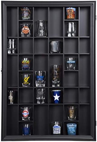 Gallery Solutions Black Wall-Mounted Display Case