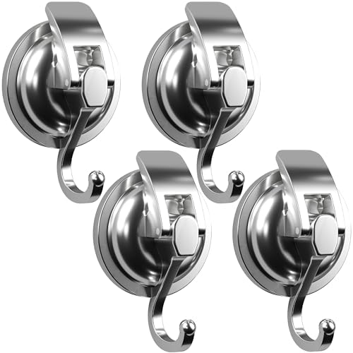 Heavy Duty Vacuum Suction Cup Hooks 4 Pack