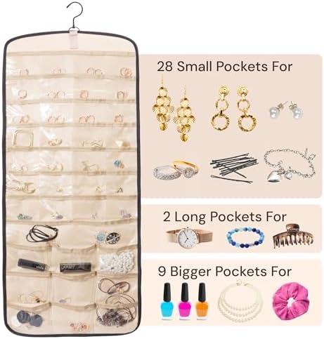 Boxy Concepts Necklace Holder 2 Pack Wall Mount