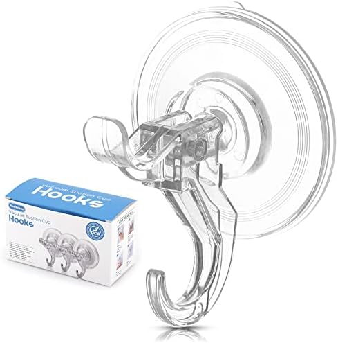 Antimbee 3 Pack Suction Cup Hooks for Home Organization