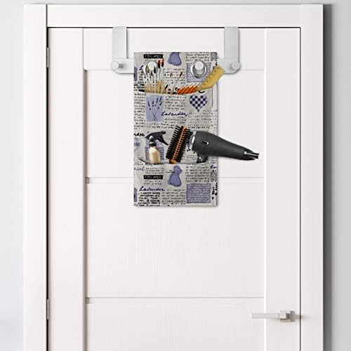 Lunarable Old Newspaper Hanging Pocket Organizer Lavender Retro Pattern