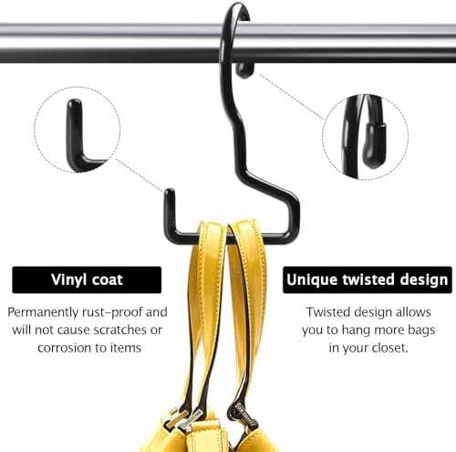 Dapute 8 Pack Twist Design Bag Hanger for Closet