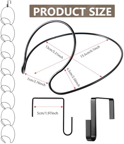 Yerliker 16 Piece Hat Rack with 2 Hooks for Door