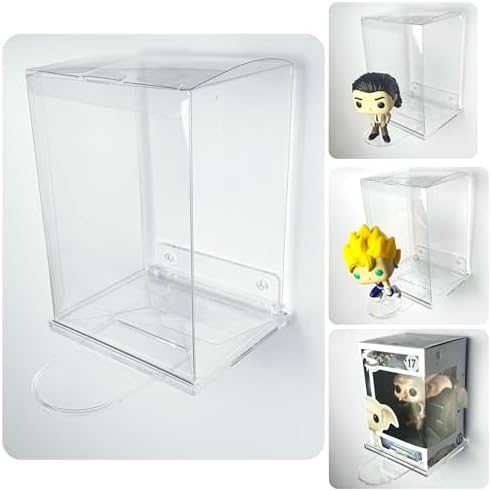 10-Pack Collapsible Acrylic Wall Shelf for Funko Pop Display