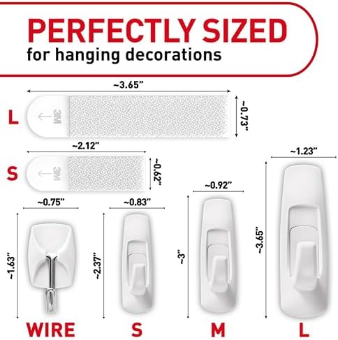 Command Variety Pack 10 Picture Strips 6 Wire Hooks 8 Utility Hooks