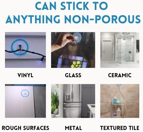 FROGSFEET Suction Cup Hooks for Wreaths Hanger Glass Door Window Shower Wall Textured Tile