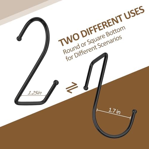 ZEDODIER 15 Pack Purse Hanger Hooks Black