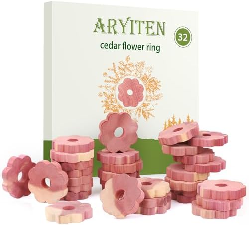 Aryiten Cedar Blocks 32 Pack for Moth Protection