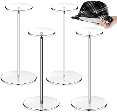 Chunful 4 Piece Acrylic Hat Stand Display Rack 1