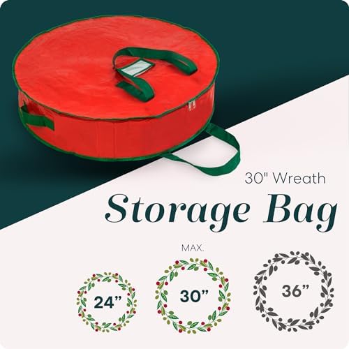 Handy Laundry Christmas Wreath Storage Bag 2-Pack