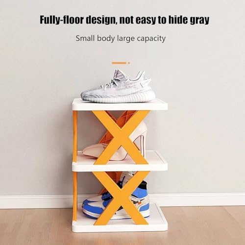 Tall Narrow Shoe Rack for Corner Storage