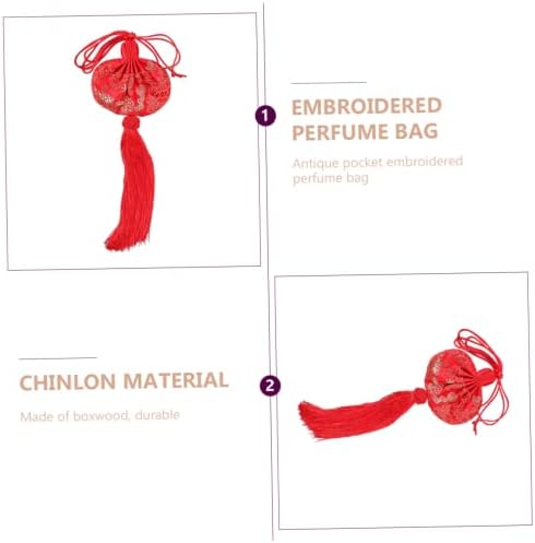 IMIKEYA Decorative Sachet Holder Bag Portable High Grade Chinlon Pouch for Chinese Festivals Holidays Weddings Birthdays