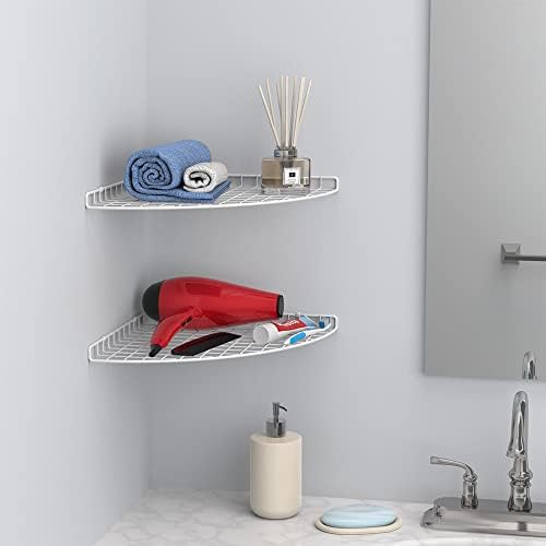 ClosetMaid Corner Shelf Organizer White 12x12 Inches