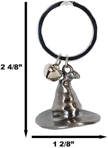 Ebros Gift Set Of 2 Witch Hat Keychains With Bells