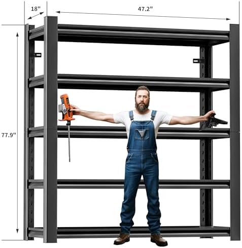 78 Inch Tall 472 Inch Wide Garage Shelving Unit