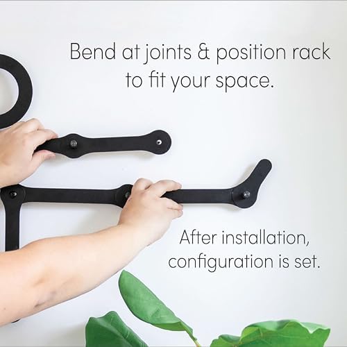 Three by Three Seattle FITCHECK Wall Rack in Black Metal