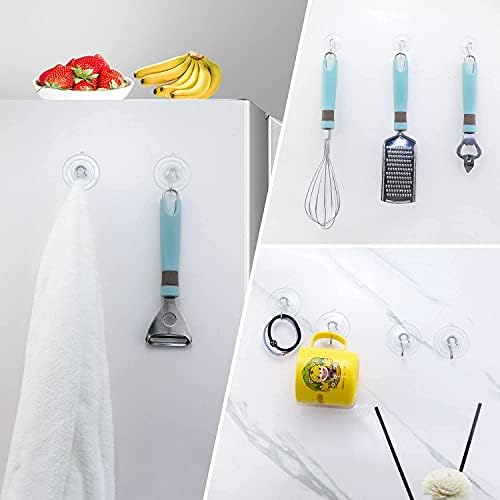 24 Pack All Purpose Suction Cup Hooks Combo Set