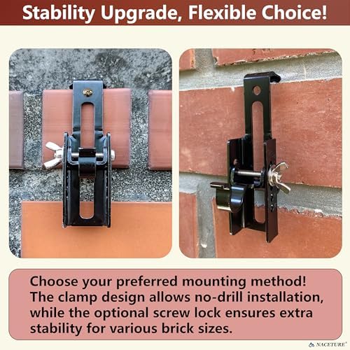 NACETURE Adjustable Brick Wall Clips 4 Pack