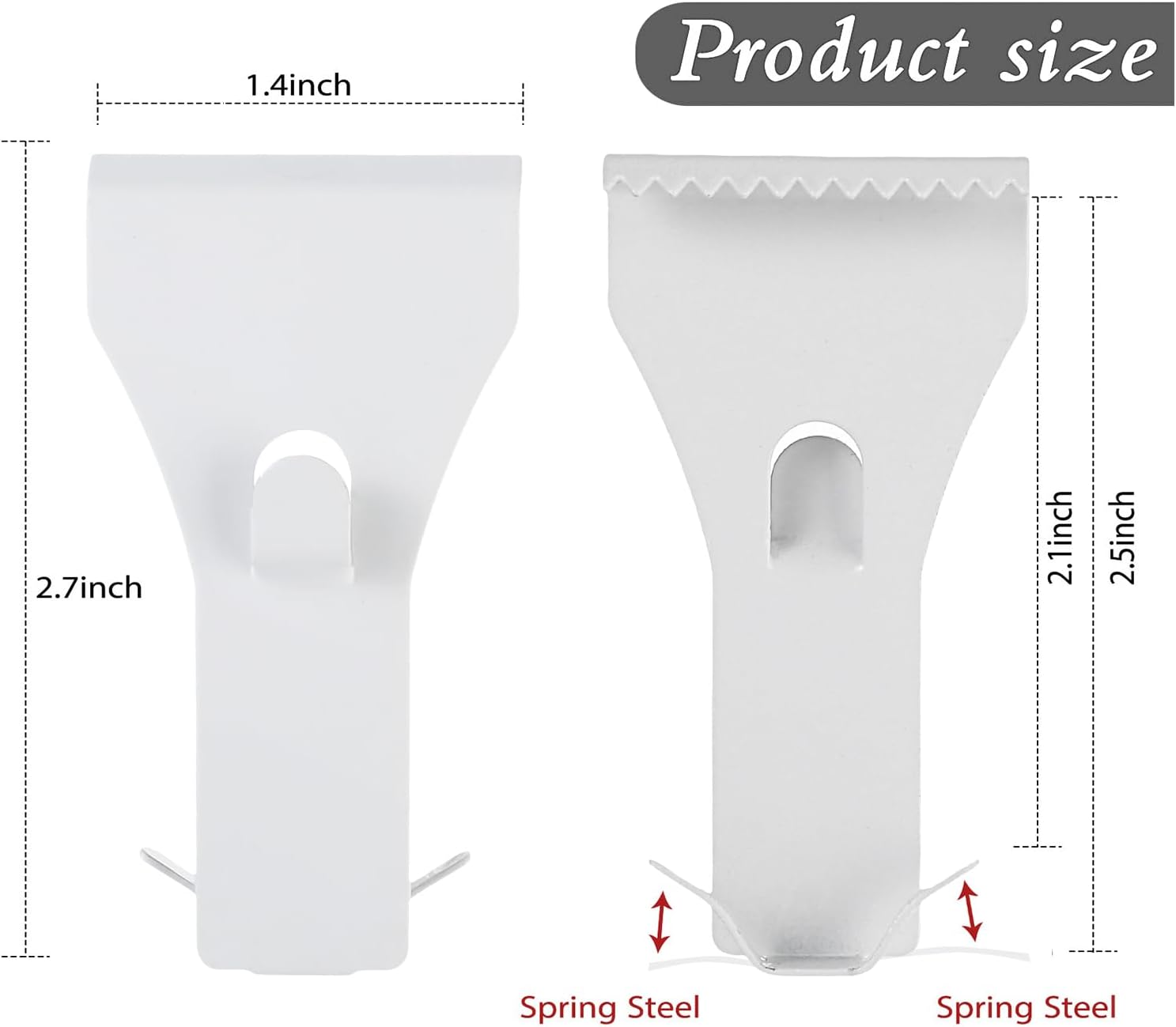 Ripeng 8 Piece Wall Clips Hooks for Brick No Drill Hanging