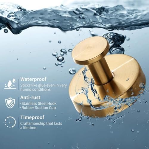 2025 Upgraded Suction Cup Hooks 6PCS No Drill