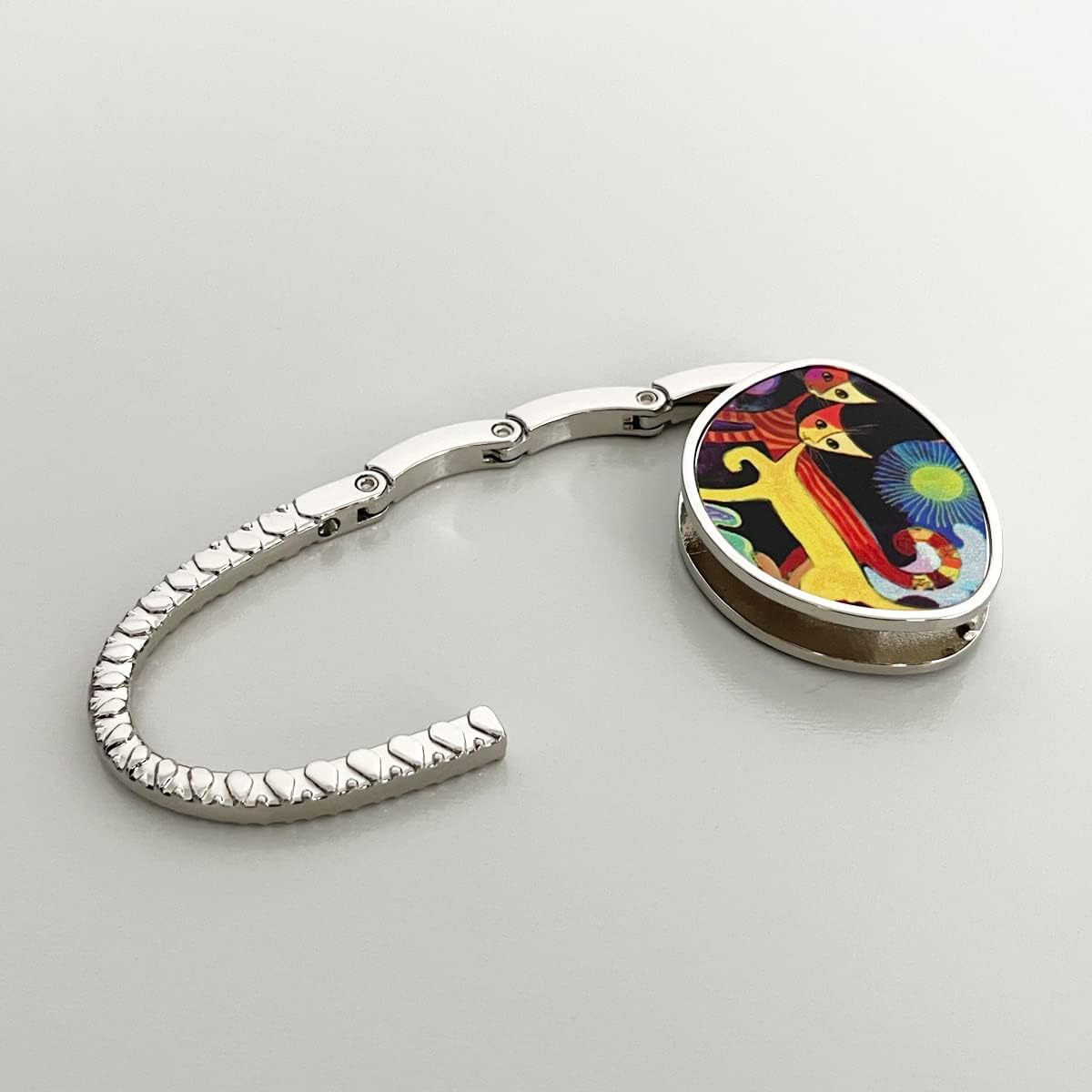Wrapables Stylish Purse Hook Hanger with Cats